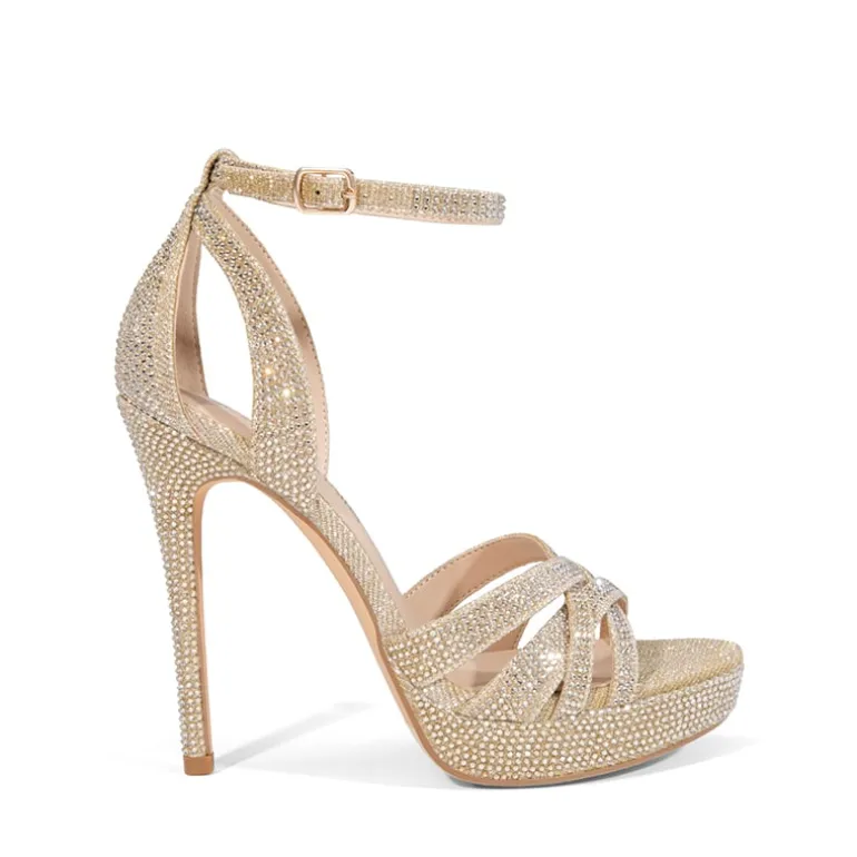 Rhinestone Platform Stiletto Sandals