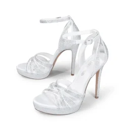 Rhinestone Platform Stiletto Sandals