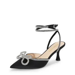 Rhinestone Pointed Toe Slingback Pumps