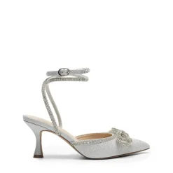 Rhinestone Pointed Toe Slingback Pumps