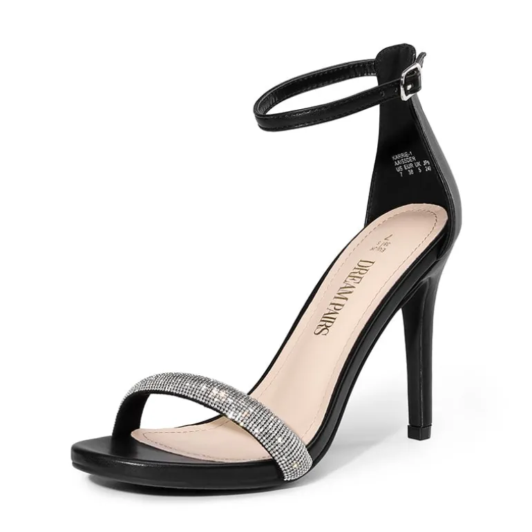 Rhinestone Strap High Stiletto Heel Sandals