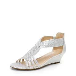 Rhinestone Wedge Sandals