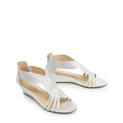 Rhinestone Wedge Sandals