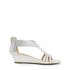 Rhinestone Wedge Sandals