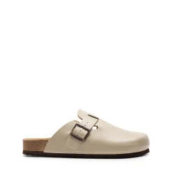 Round Toe Buckle Slip-on Mules
