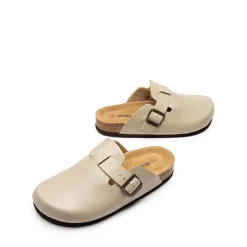 Round Toe Buckle Slip-on Mules