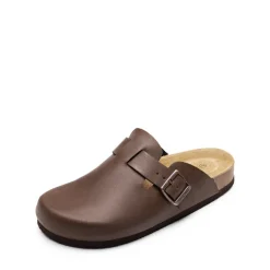 Round Toe Buckle Slip-on Mules