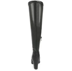 Round-Toe Chunky Heel Knee High Boots