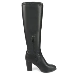 Round-Toe Chunky Heel Knee High Boots