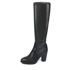 Round-Toe Chunky Heel Knee High Boots