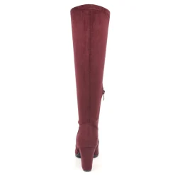 Round-Toe Chunky Heel Knee High Boots
