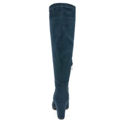 Round-Toe Chunky Heel Knee High Boots