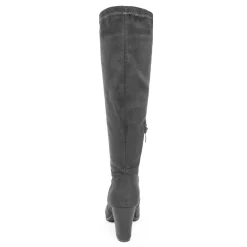 Round-Toe Chunky Heel Knee High Boots