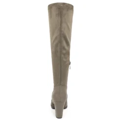 Round-Toe Chunky Heel Knee High Boots