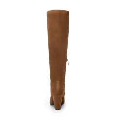 Round-Toe Chunky Heel Knee High Boots