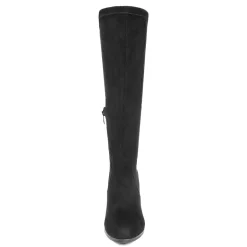 Round-Toe Chunky Heel Knee High Boots