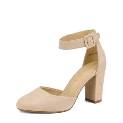 Round Toe Chunky Heel Pumps
