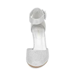 Round Toe Chunky Heel Pumps