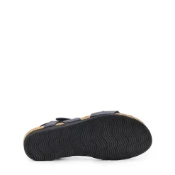 Round-Toe Low Heel Wedge Sandals