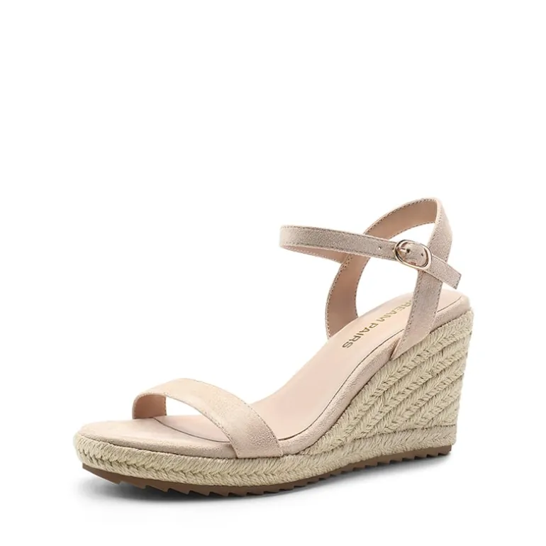 Round Toe Non-Slip Wedge Heels