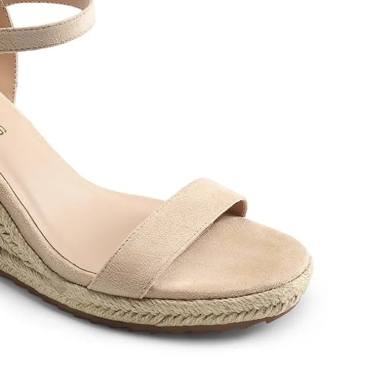 Round Toe Non-Slip Wedge Heels