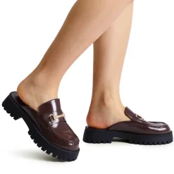 Round Toe Slip-on Mules