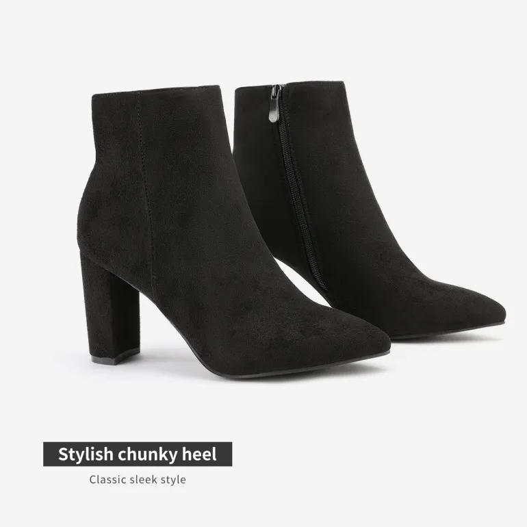 Sianna Chunky High Heel Ankle Booties