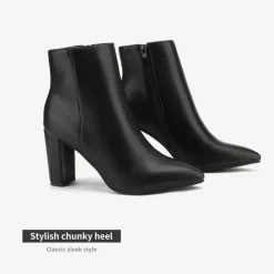 Sianna Chunky High Heel Ankle Booties