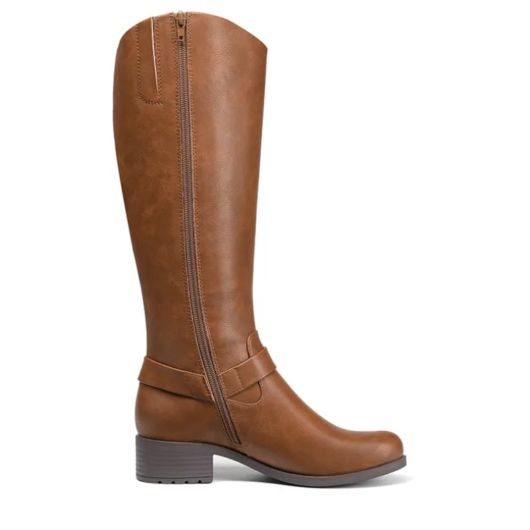 Side Zipper Buckle Riding Boots