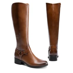 Side Zipper Buckle Riding Boots