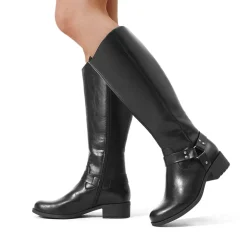 Side Zipper Buckle Riding Boots