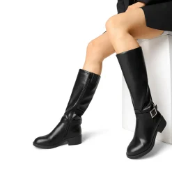 Side Zipper Knee High Riding Boots