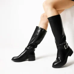 Side Zipper Knee High Riding Boots