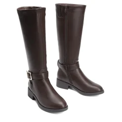 Side Zipper Knee High Riding Boots