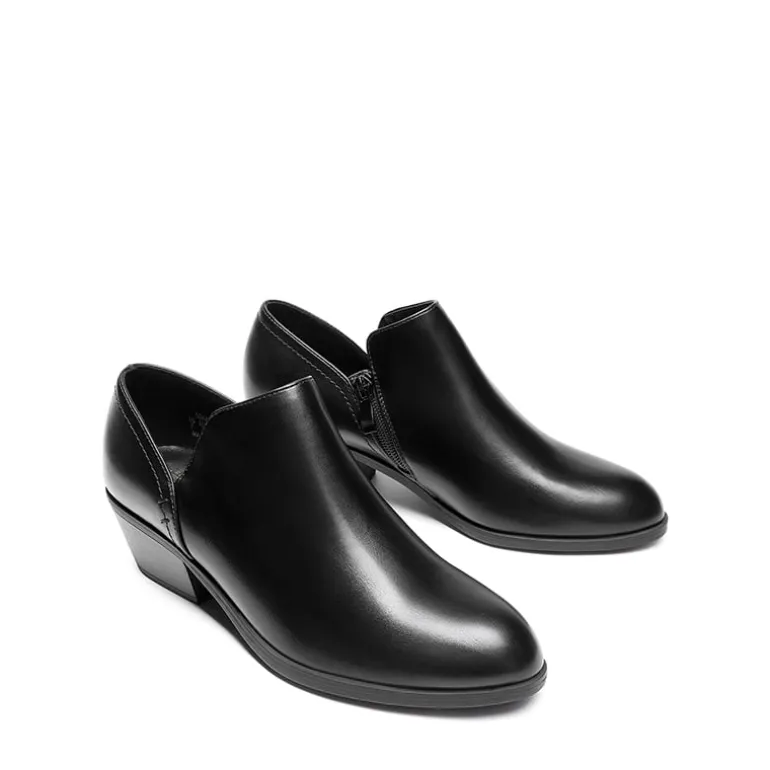 Side Zip Slip On Booties