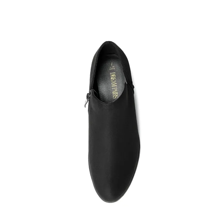 Side Zip Slip On Booties