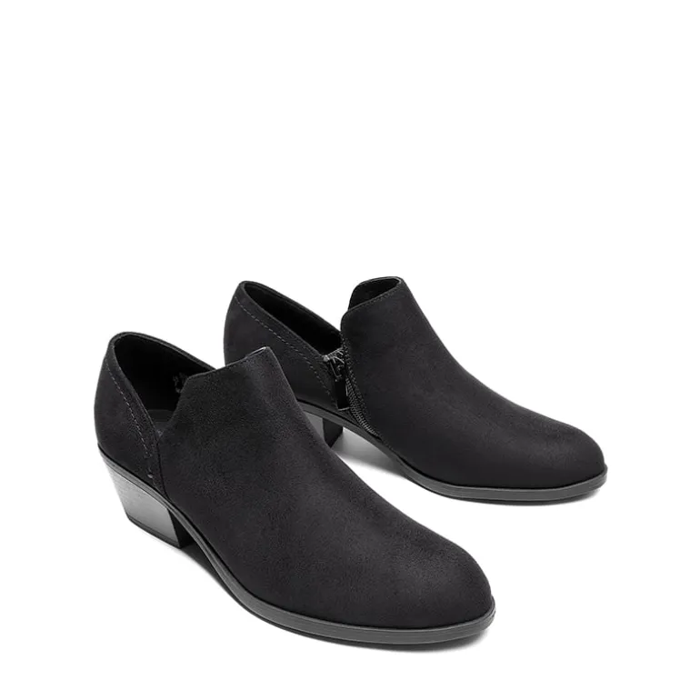 Side Zip Slip On Booties
