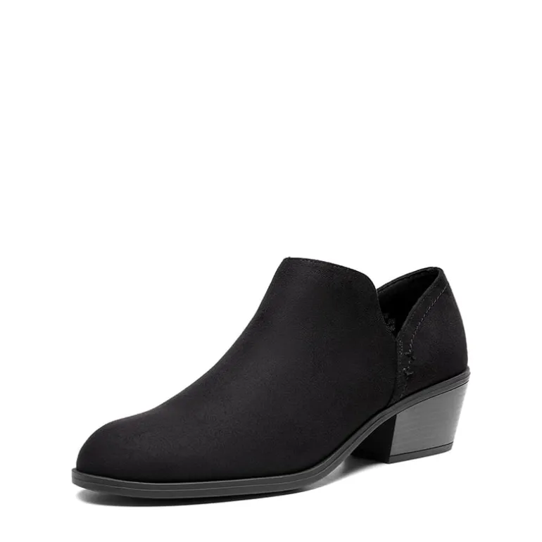 Side Zip Slip On Booties
