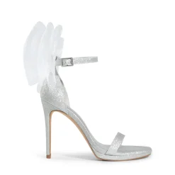 Silky Bow High Stiletto Heel Sandals