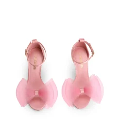 Silky Bow High Stiletto Heel Sandals