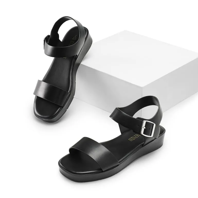 Single Strap Flatform Sandals