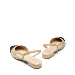 Slingback Cap Toe Flats