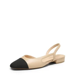 Slingback Cap Toe Flats