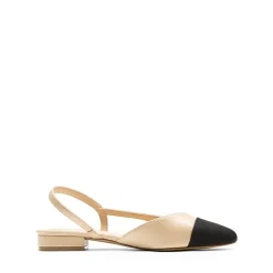 Slingback Cap Toe Flats