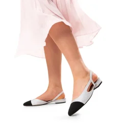 Slingback Cap Toe Flats
