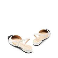 Slingback Cap Toe Flats