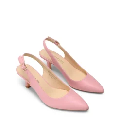 Slingback Pointed Toe Kitten Heel Pumps