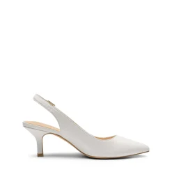 Slingback Pointed Toe Kitten Heel Pumps