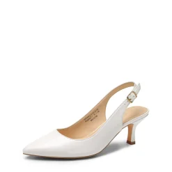 Slingback Pointed Toe Kitten Heel Pumps