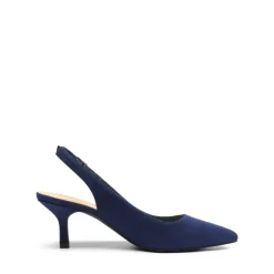 Slingback Pointed Toe Kitten Heel Pumps